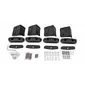 Rhino-Rack USA Roof Rack Mounting Kit Black Set Of 4 - RCP20BK