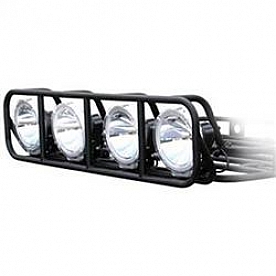 Smittybilt Defender Roof Basket Light Mount Black Single - 69001