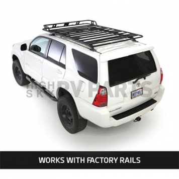 Smittybilt Roof Basket 54 Inch x 66 Inch Steel Black - 45555-3