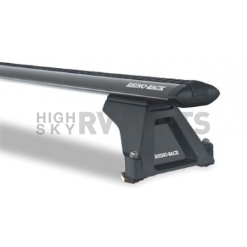 Rhino-Rack USA Roof Rack - 65 Inch Black Direct Fit 2 Bars Aluminum - JA7727