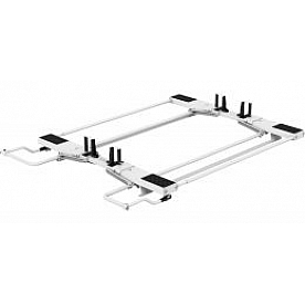 KargoMaster Ladder Rack - Covered Utility 4 Bars Aluminum - 4TCADD