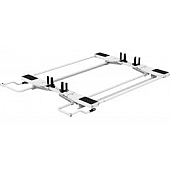 KargoMaster Ladder Rack - Covered Utility 5 Bars Aluminum - 4PCADD