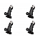 Yakima Roof Rack Mounting Kit Black Set Of 4 - 8000101