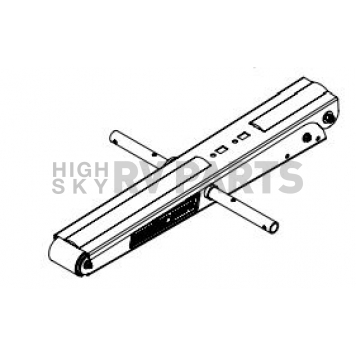 Weather Guard (Werner) Ladder Rack Drop Down Mechanism Aluminum White - 70532