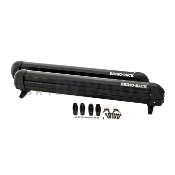 Rhino-Rack USA Ski Carrier - Roof Rack Kit Carries Upto 6 Pairs Of Skis Or 4 Snowboards - 576