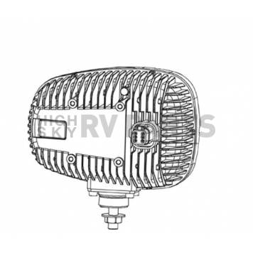 Grote Industries Snow Plow Light - 44/ 60 Watt High Beam/ 22/ 40 Watt Low Beam Clear - 846315-1