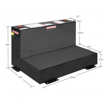 Weather Guard Liquid Transfer Tank Steel L-Shape 75 Gallon - 352502-1