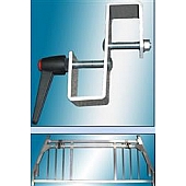 Custom Flow Ladder Rack Mounting Bracket Silver Aluminum Set of 2 - CA50
