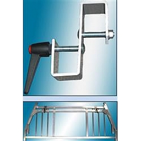 Custom Flow Ladder Rack Mounting Bracket Silver Aluminum Set of 2 - CA50