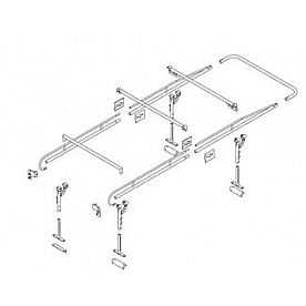 Buyers Products Ladder Rack Black 21 Inch To 31 Inch Height 1000 Pound Capacity - 1501200