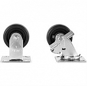 KNAACK Tool Box Wheel - 4 Inch 1600 Pounds Solid Polypropylene Set Of 4 - 495