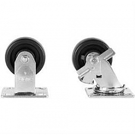 KNAACK Tool Box Wheel - 4 Inch 1600 Pounds Solid Polypropylene Set Of 4 - 495