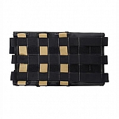Smittybilt Cargo Organizer Sun Visor Black/ Tan Polyester - 56644