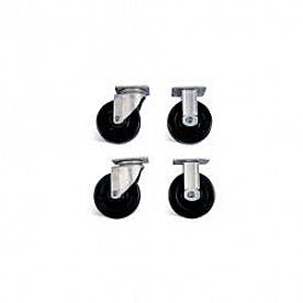 KNAACK Tool Box Wheel - 5 Inch 1240 Pounds Rubber Set Of 4 - 505