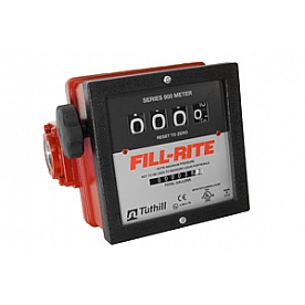 Fill Rite by Tuthill Flow Meter Mechanical 4 Digit 6 To 40 Gallons Per Minute - 901C15