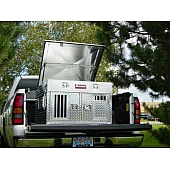 Owens Products Dog Box - Double Compartment Aluminum Single Door - 55005