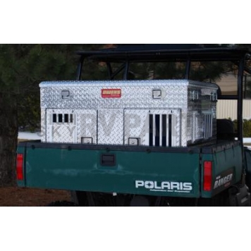 Owens Products Dog Box - Double Compartment Aluminum Single Door - 55079