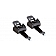 KargoMaster Roof Rack - Square Utility Econo Rain Gutter Mount White Steel Set of 2 - 40825