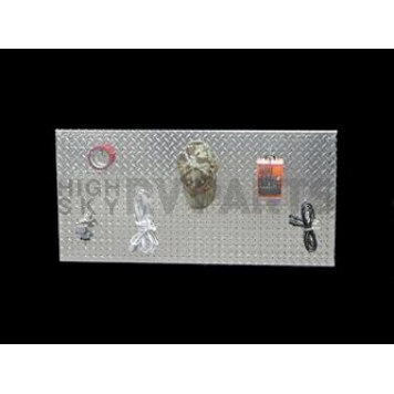 Owens Products Storage Cabinet Pegboard Panel Aluminum Silver - 39168