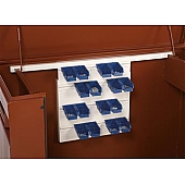 Delta Consolidated Storage Cabinet Parts Bin Board Steel White - 633990