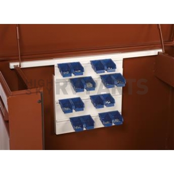 Delta Consolidated Storage Cabinet Parts Bin Board Steel White - 633990