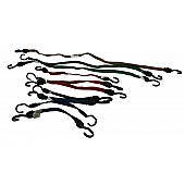 Highland Bungee Cord Nylon Wrapped Flat Rubber 15 Inch/ 20 Inch/ 35 Inch/ 45 Inch Set Of 10 - 1164200