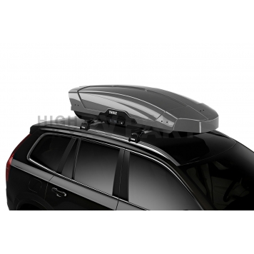 Thule Cargo Box Carrier 18 Cubic Feet Capacity Dual Side Opening Titan - 629807-2