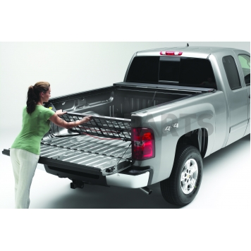 Roll-N-Lock Bed Cargo Divider Flip-Up Aluminum Black - CM445-5