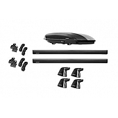 Yakima Cargo Carrier - Roof Rack Kit 15 Cubic Feet 80 Inch Black ABS Plastic - K0305244CE