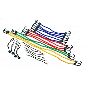 Highland Bungee Cord Nylon Wrapped Multi-Strand Rubber 18 Inch/ 24 inch/ 32 Inch/ 40 Inch Set Of 20 - 9008400