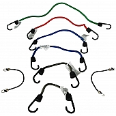 Highland Bungee Cord Nylon Wrapped Multi-Strand Rubber 12 Inch/ 18 Inch/ 24 Inch/ 32 Inch Set Of 8 - 9009600