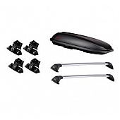 Yakima Cargo Carrier - Roof Rack Kit 11 Cubic Feet 89 Inch Black ABS Plastic - K0001823CB