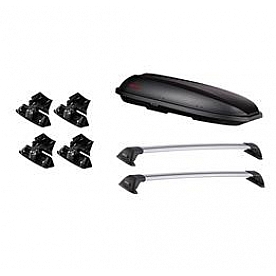 Yakima Cargo Carrier - Roof Rack Kit 11 Cubic Feet 89 Inch Black ABS Plastic - K0001823CB