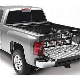 Roll-N-Lock Bed Cargo Divider Flip-Up Aluminum Black - CM880
