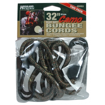 Highland Bungee Cord Nylon Wrapped Multi-Strand Rubber 32 Inch Set Of 2 - 9205300-1