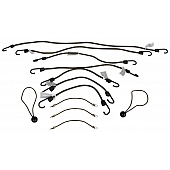 Highland Bungee Cord Nylon Wrapped Multi-Strand Rubber 18 Inch/ 24 inch/ 32 Inch/ 40 Inch Set Of 10 - 9205500