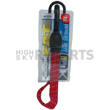 Highland Bungee Cord Nylon Wrapped Flat Rubber 20 Inch Single - 9418200-1