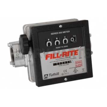 Fill Rite by Tuthill Flow Meter Mechanical 4 Digit 6 To 40 Gallons Per Minute - 901CN15