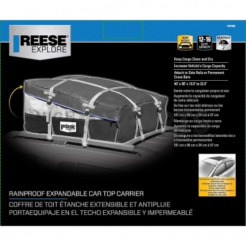Reese Cargo Bag Carrier 12 Cubic Feet To 16 Cubic Feet Capacity Black And Gray - 1391800-10