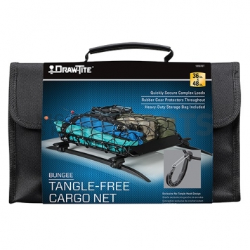 Draw-Tite Exterior Cargo Net Hitch Carrier/ Roof Cargo Basket Nylon - 13937DT-4