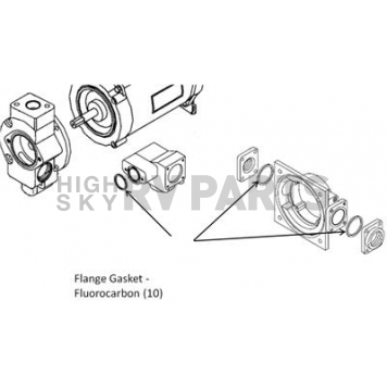 Fill Rite by Tuthill Liquid Transfer Tank Pump Inlet Flange Gasket - KIT300GSK