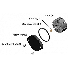 Fill Rite by Tuthill Liquid Transfer Tank Pump Rotor Set Of 5 - KIT700RP