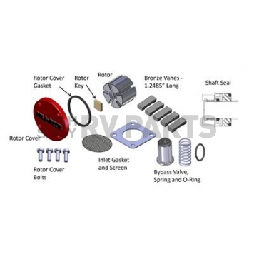 Fill Rite by Tuthill Liquid Transfer Tank Pump Repair Kit - KIT120RKG