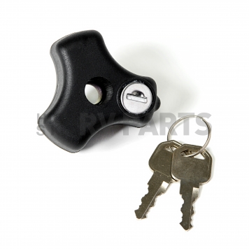 Hi-Lift Jack Jack Mount Lock Black With Two Keys Knob Type - HMLK-2