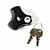 Hi-Lift Jack Jack Mount Lock Black With Two Keys Knob Type - HMLK