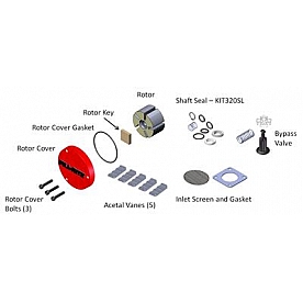 Fill Rite by Tuthill Liquid Transfer Tank Pump Repair Kit - KIT320RK