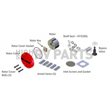 Fill Rite by Tuthill Liquid Transfer Tank Pump Repair Kit - KIT320RK