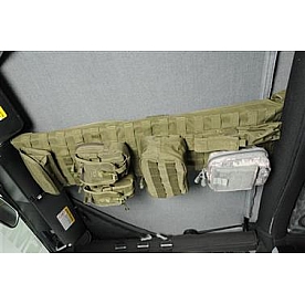 Smittybilt Cargo Organizer Overhead Roll Bar Beige Polyester - 5665024