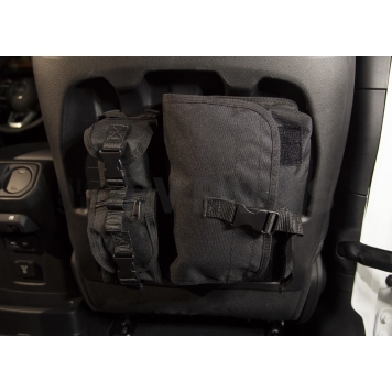 Rugged Ridge Cargo Organizer Black Nylon Seat - 1211301-2