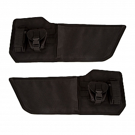 Rugged Ridge Cargo Organizer Black Nylon Rear Of Front Door Panel - 1355175